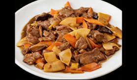 Beef Mushrooms and Bamboo